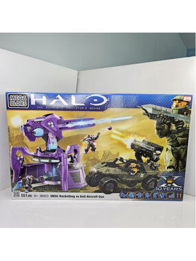 SEALED Mega Bloks Halo UNSC Rockethog vs Anti Aircraft Gun 96923